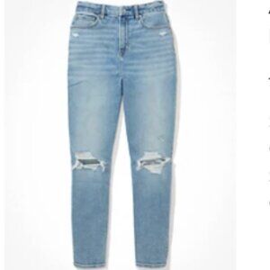 AE Stretch Ripped Curvy Mom Jean